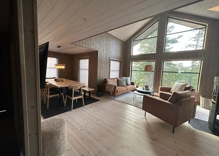 Familiehytte Pa Gautefall Naer Alpint Og Bading Chalé *