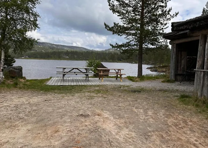 Familiehytte Pa Gautefall Naer Alpint Og Bading Chalé *